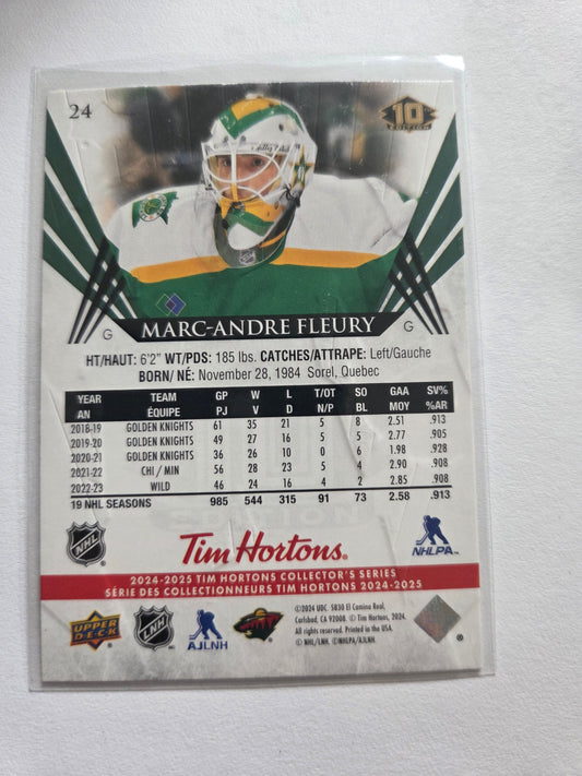 Marc-Andre Fleury Upper Deck 10th Edition #24 [Minnesota Wild]