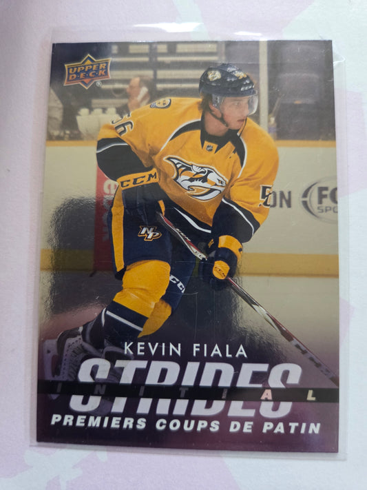 Kevin Fiala Upper Deck Initail Strides [Nashville Predators]