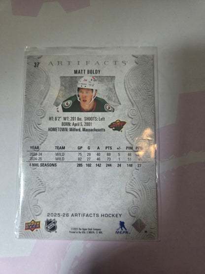 Matt Boldy Upper Deck Artifacts Hockey #37 [Minnesota Wild]