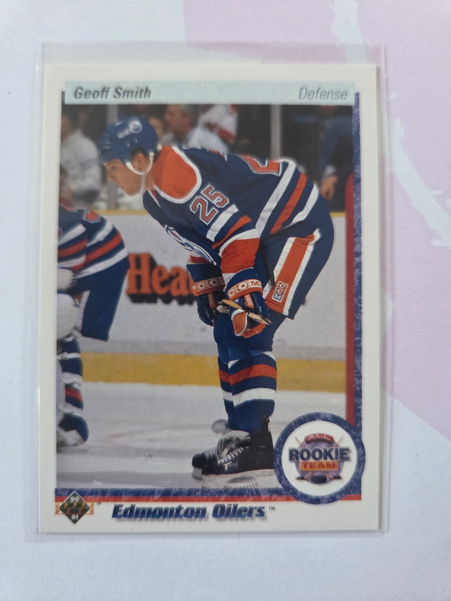 Geoff Smith 90/91 Upper Deck All Rookie Team #326 [Edmonton Oilers]