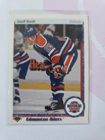Geoff Smith 90/91 Upper Deck All Rookie Team #326 [Edmonton Oilers]