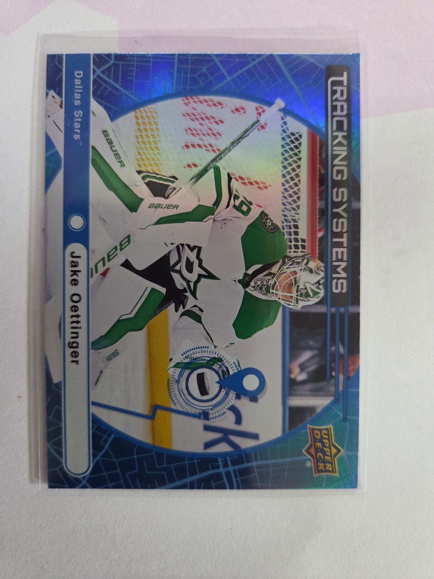 Jake Oettinger Upper Deck Series 1 Tracking Systems [Dallas Stars]