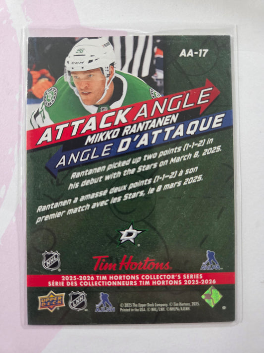 Mikko Rantanen Upper Deck Attack Angle [Dallas Stars]