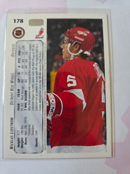 Nicklas Lidstrom 92/93 Upper Deck #178 [Detroit Red Wings]