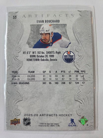 Evan Bouchard Upper Deck Artifacts Hockey #55 [Edmonton Oilers]