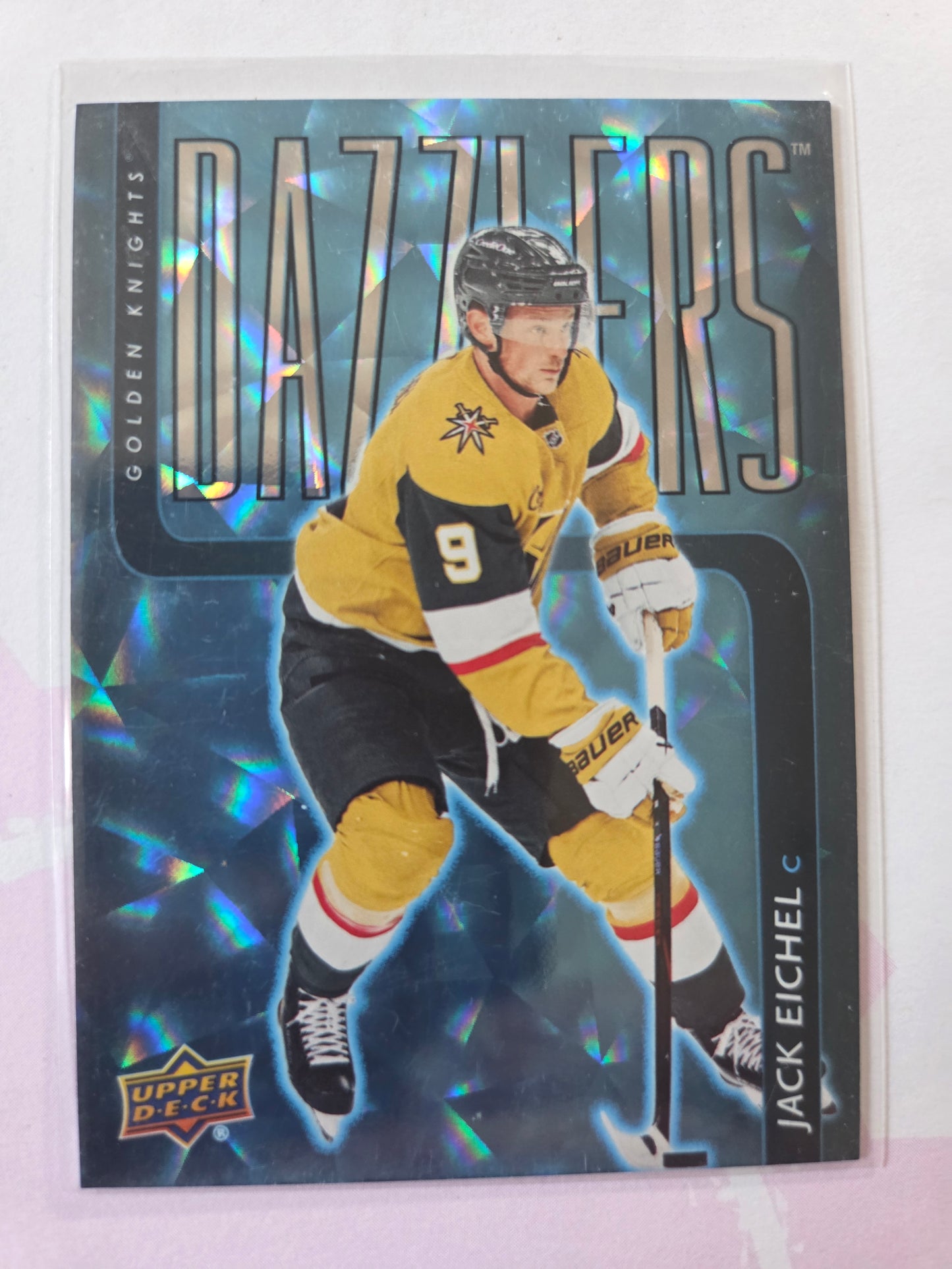 Jack Eichel Upper Deck Series 1 Blue Dazzlers [Las Vegas Golden Knights]