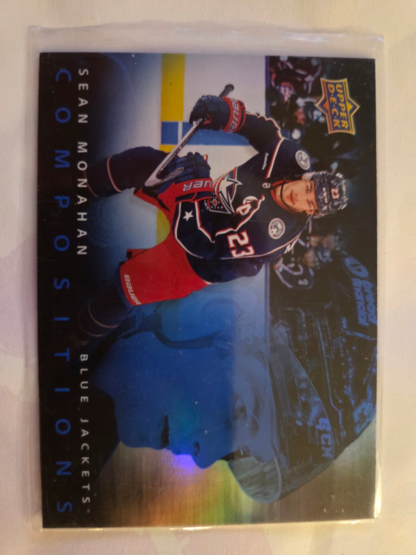 Sean Monahan Upper Deck Series 1 Compositions [Columbus Blue Jackets]