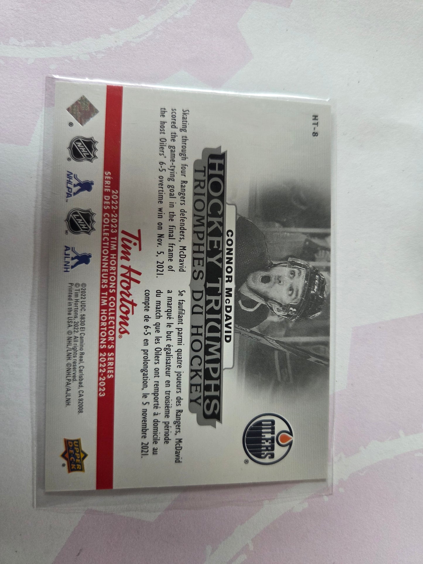 Connor McDavid Upper Deck Hockey Triumphs [Edmonton Oilers]