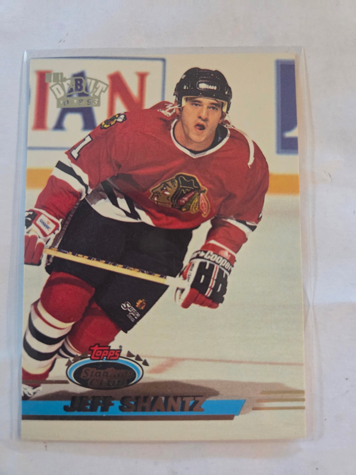 Jeff Shantz Topps Stadium Club NHL Debut #348 [Chicago Blackhawks]