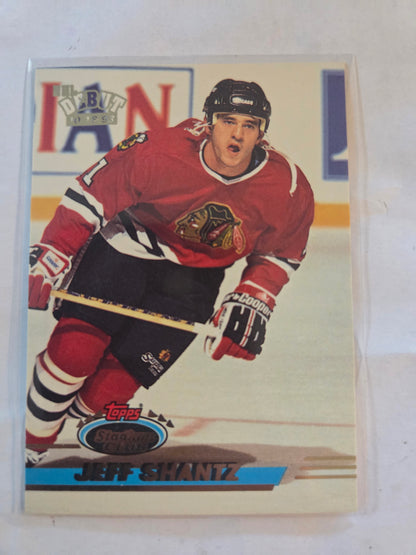Jeff Shantz Topps Stadium Club NHL Debut #348 [Chicago Blackhawks]