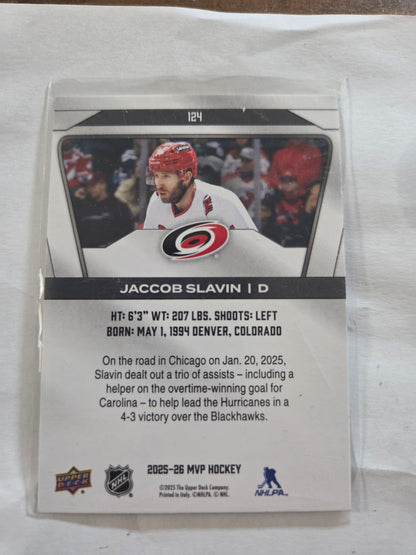 Jaccob Slavin Upper Deck MVP Hockey #124 [Carolina Hurricanes]