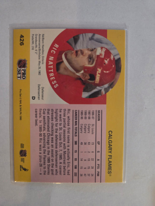 Ric Nattress NHL Pro Set #426 [Calgary Flames]