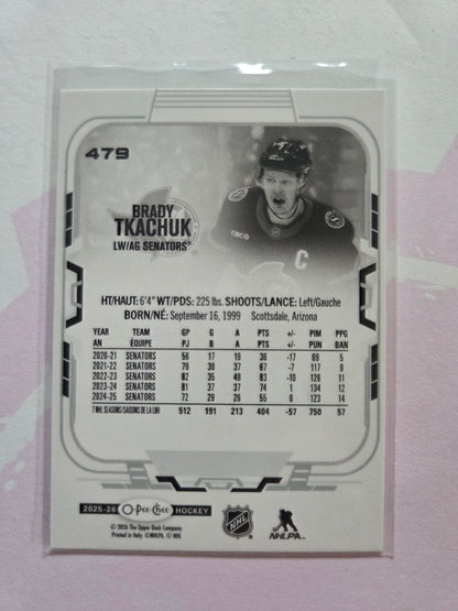 Brady Tkachuk O-Pee-Chee Hockey #479 [Ottawa Senators]