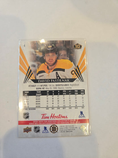 David Pastrnak Upper Deck 10th Edition #4 [Boston Bruins]