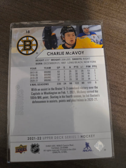 Charlie McAvoy Upper Deck Series 1 #18 [Boston Bruins]