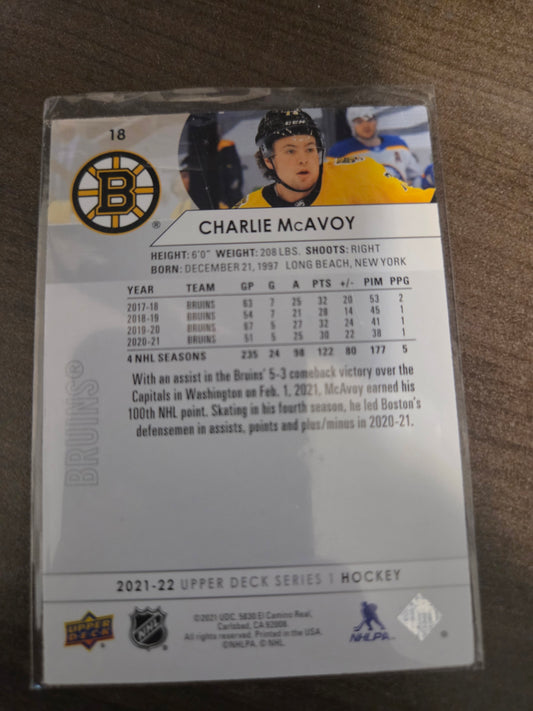 Charlie McAvoy Upper Deck Series 1 #18 [Boston Bruins]