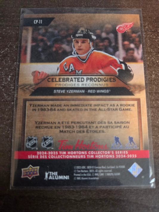 Steve Yzerman Upper Deck Celebrated Prodigies [Detroit Red Wings]