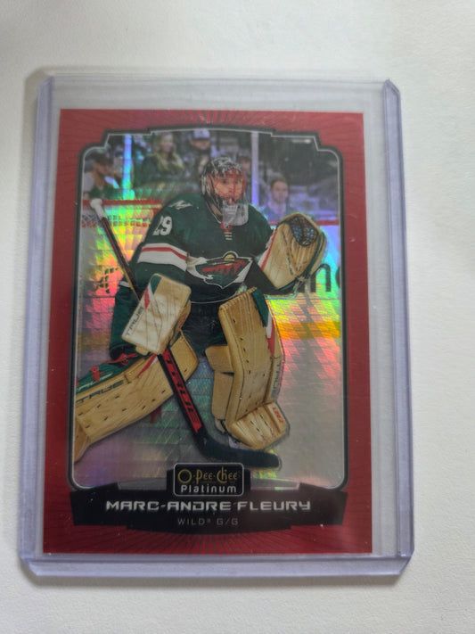 Marc-Andre Fleury Red Prism O-Pee-Chee Platinum 056/199 #200 [Minnesota Wild]