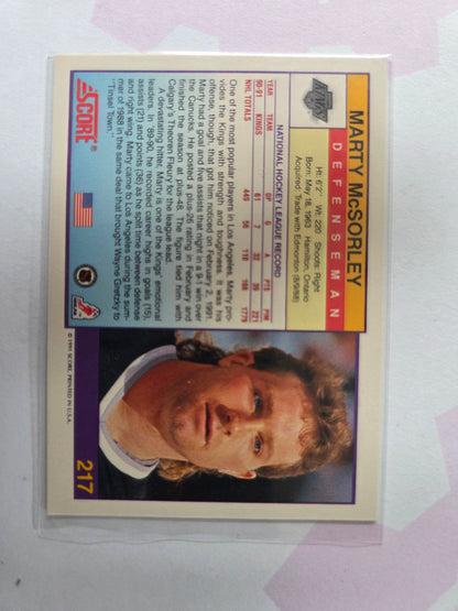 Marty McSorley 91 Score #217 [Los Angeles Kings]