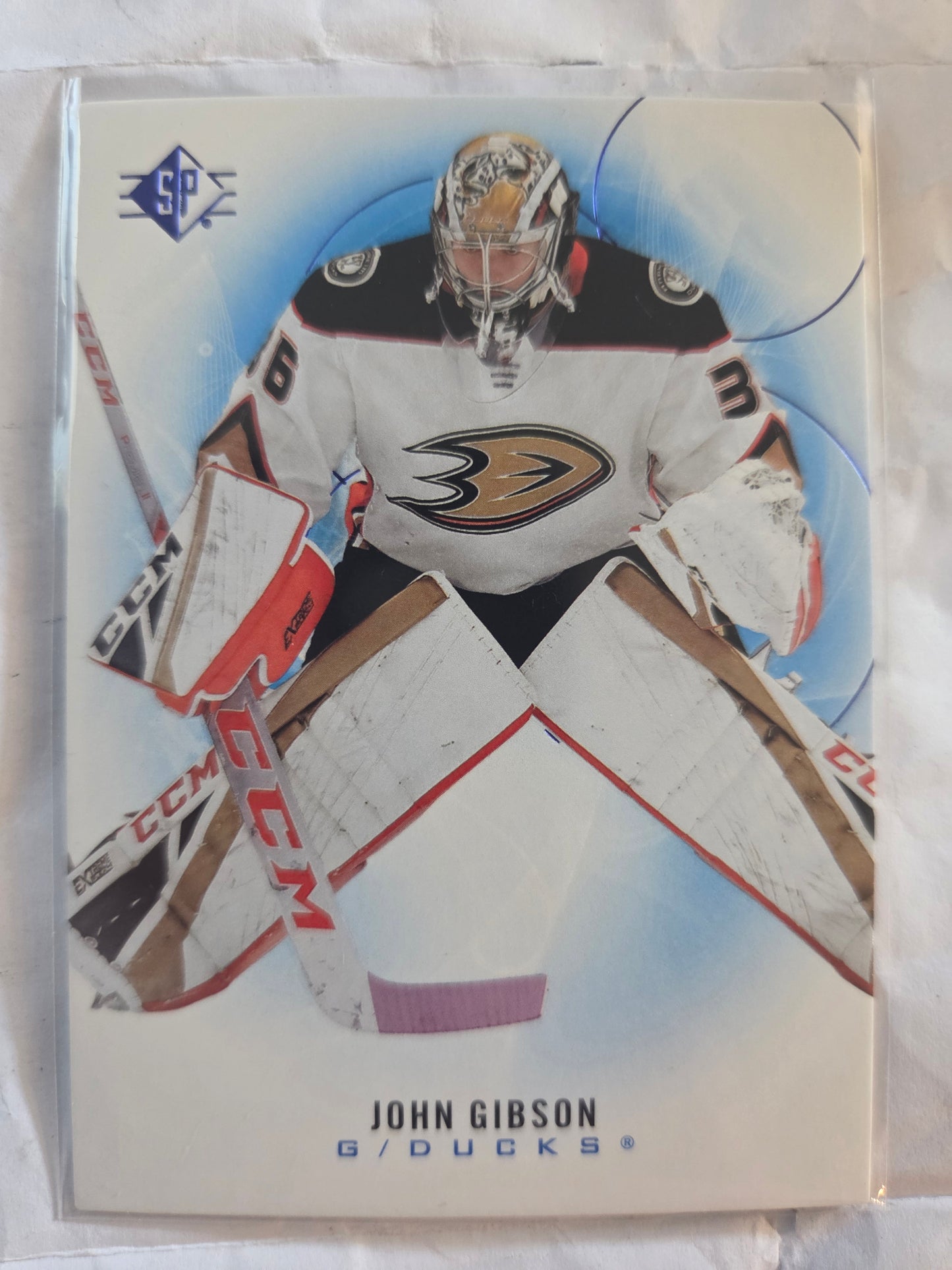 John Gibson Blue SP Hockey #63 [Anaheim Ducks]