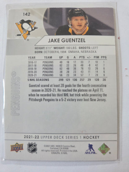 Jake Guentzel Upper Deck Series 1 #142 [Pittsburgh Penguins]
