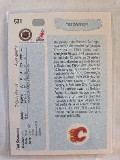 Tim Sweeney 90/91 Upper Deck Young Guns #531 [Calgary Flames]