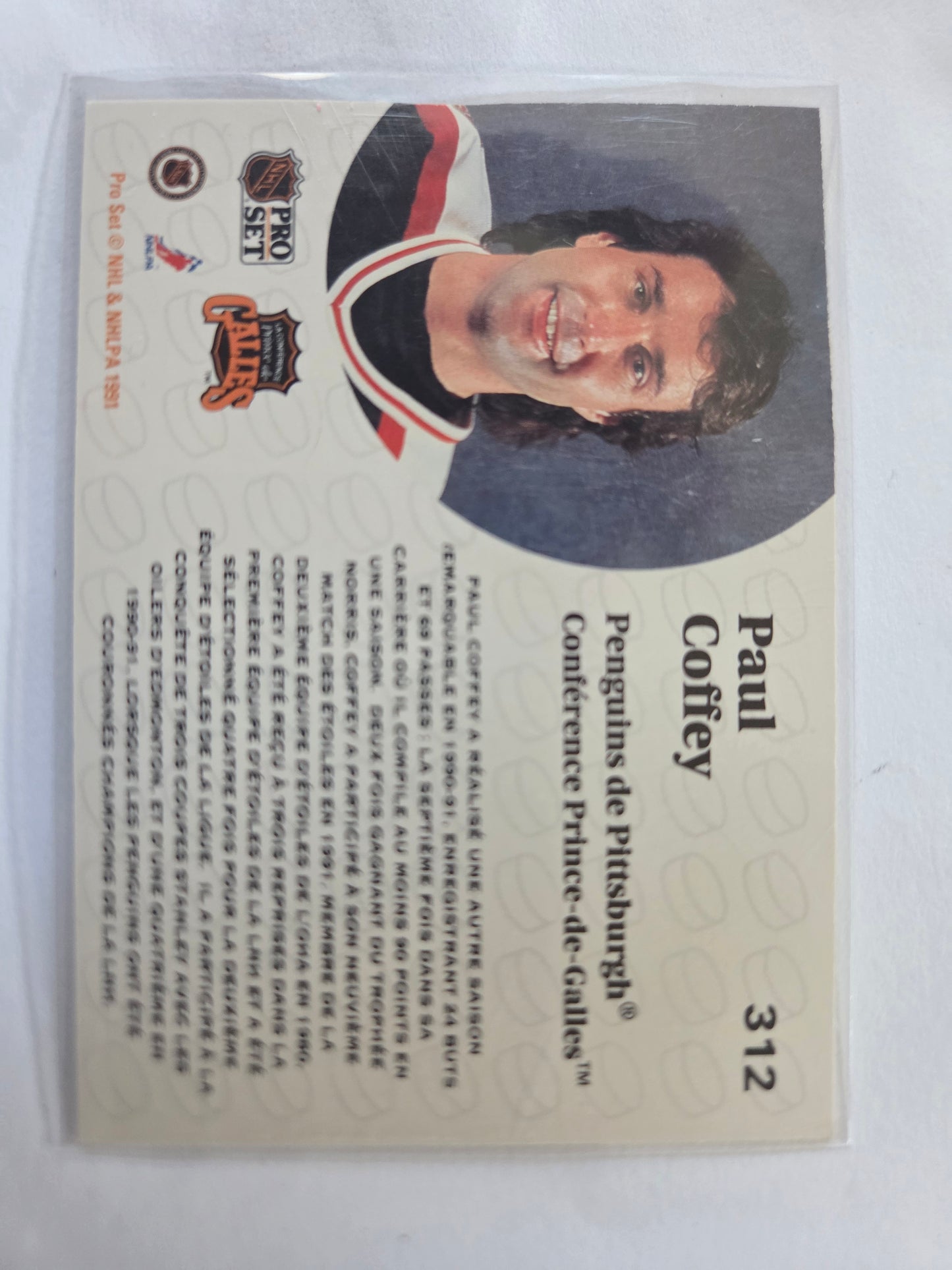 Paul Coffey French NHL Pro Set #312 [Pittsburgh Penguins]