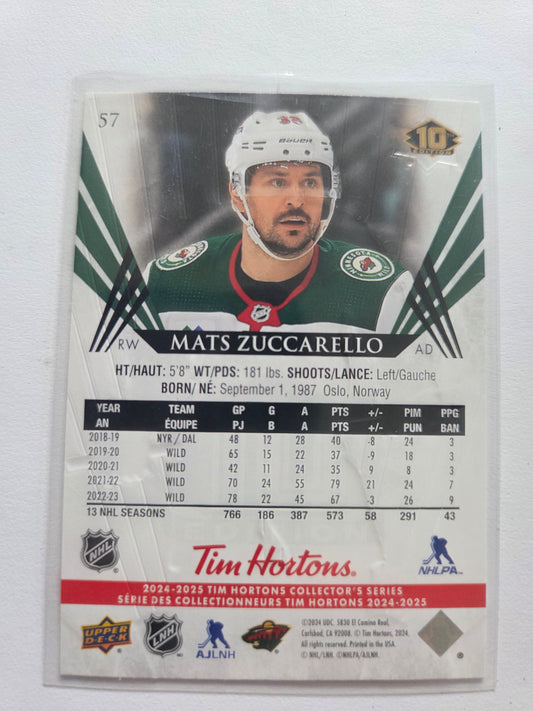 Mats Zuccarello Upper Deck 10th Edition #57 [Minnesota Wild]