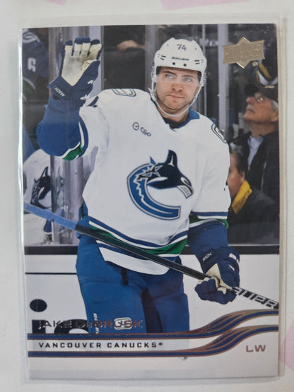 Jake DeBrusk Upper Deck Series 1 #179 [Vancouver Canucks]