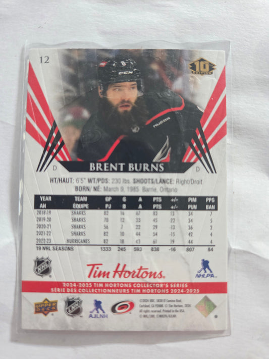 Brent Burns Upper Deck 10th Edition #12 [Carolina Hurricanes]