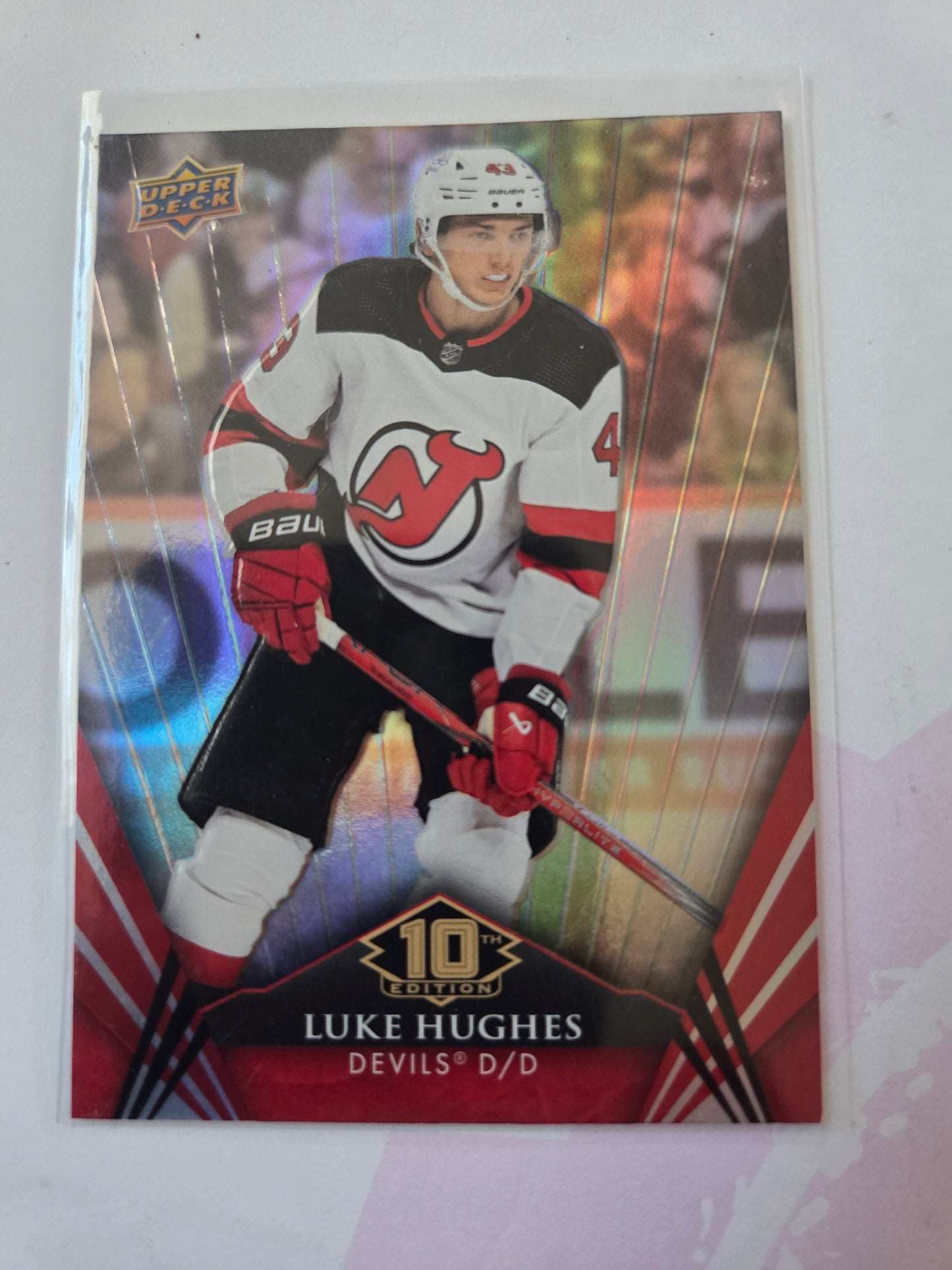 Luke Hughes Upper Deck 10th Edition #82 [New Jersey Devils]