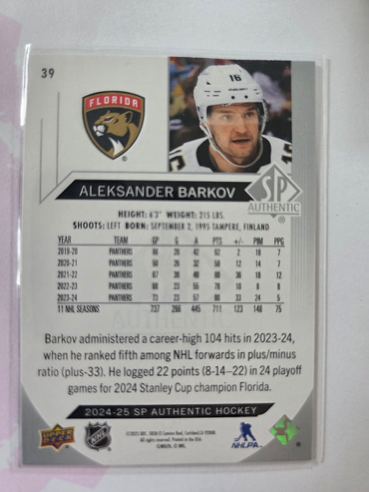 Aleksander Barkov SP Authentic Hockey #39 [Florida Panthers]