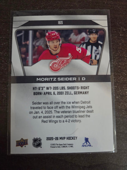 Moritz Seider Upper Deck MVP Hockey #165 [Detroit Red Wings]