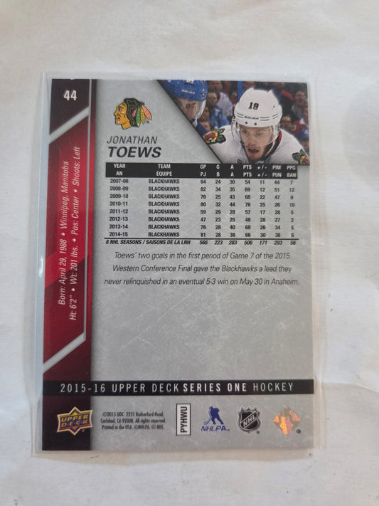 Jonathan Toews Upper Deck Series One Hockey #44 [Chicago Blackhawks]
