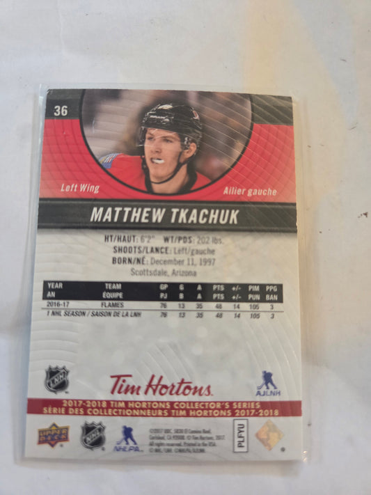 Matthew Tkachuk Tim Hortons Upper Deck #36 [Calgary Flames]