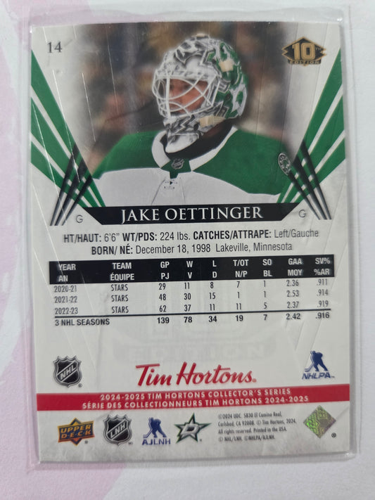 Jake Oettinger Upper Deck 10th Edition #14 [Dallas Stars]