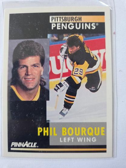 Phil Bourque Pinnacle Hockey #227 [Pittsburgh Penguins]