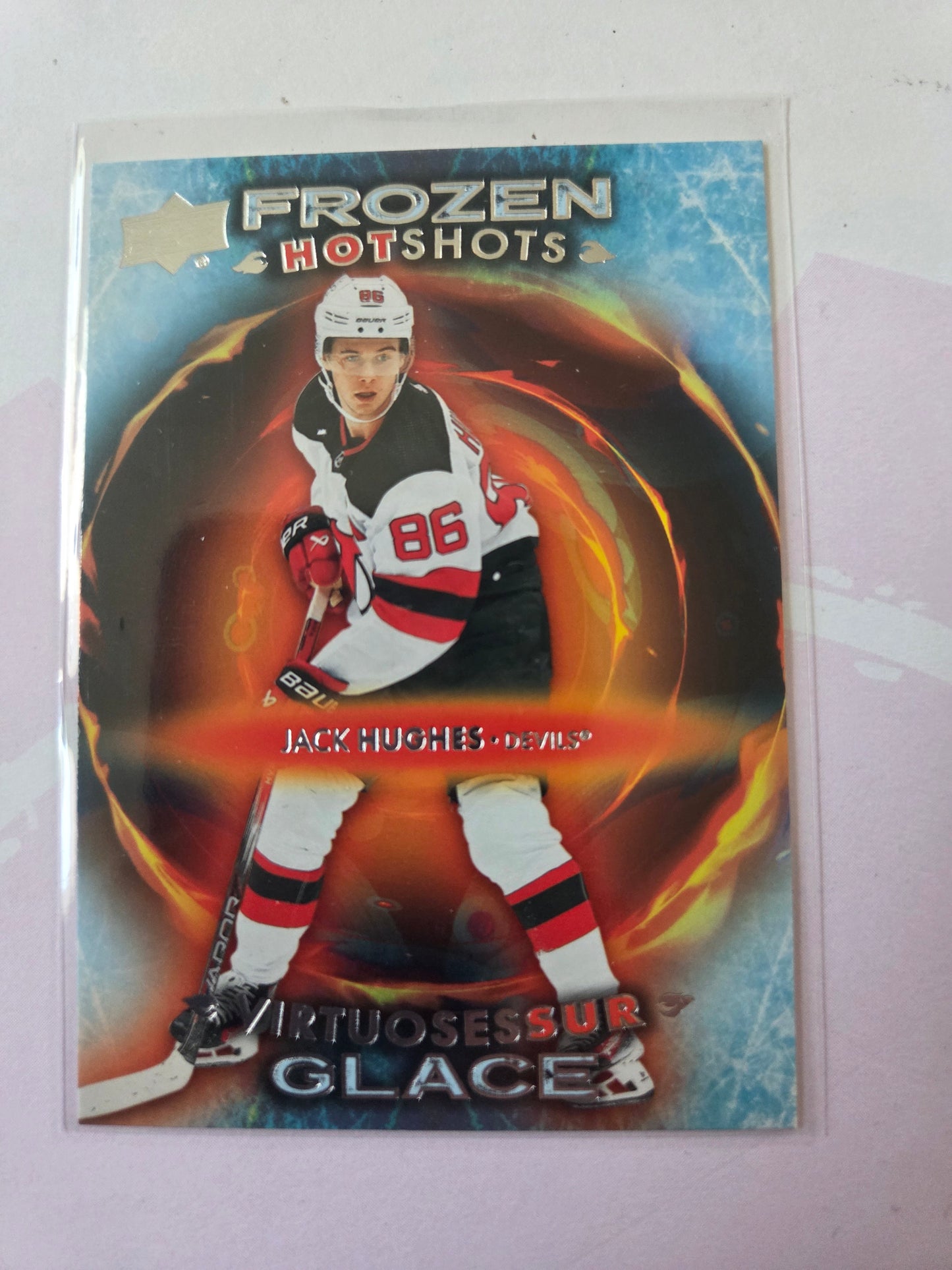 Jack Hughes Upper Deck Frozen Hot Shots [New Jersey Devils]