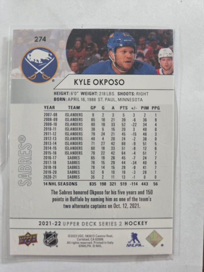 Kyle Okposo Upper Deck Series 2 #274 [Buffalo Sabres]