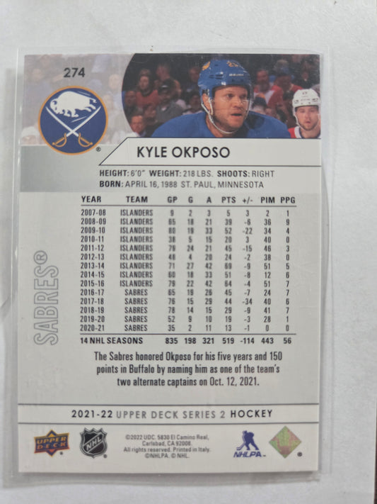 Kyle Okposo Upper Deck Series 2 #274 [Buffalo Sabres]