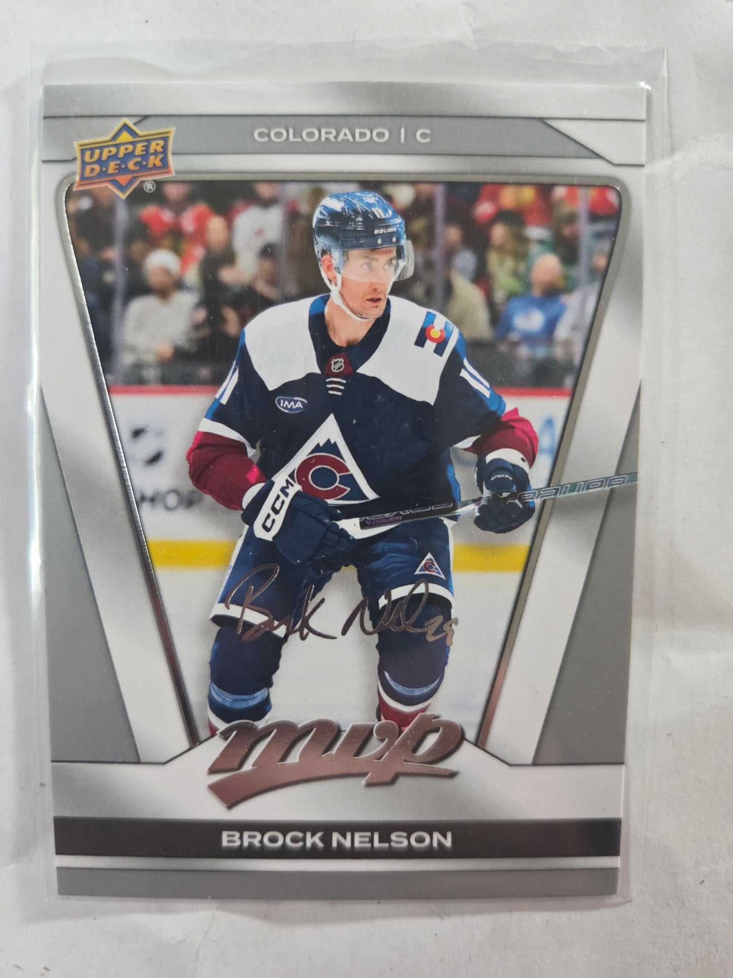 Brock Nelson Upper Deck MVP Hockey Signed Silver Script #216 [Colorado Avalanche]