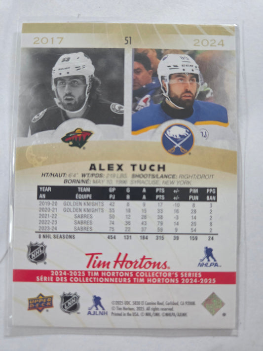 Alex Tuch Tim Hortons Upper Deck #51 [Buffalo Sabres]