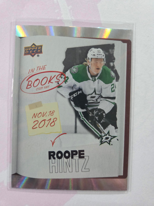 Roope Hintz Upper Deck Tim Hortons In the Books [Dallas Stars]