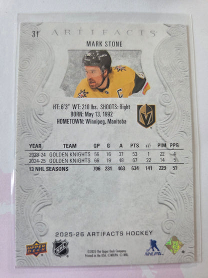 Mark Stone Upper Deck Artifacts Hockey #31 [Las Vegas Golden Knights]
