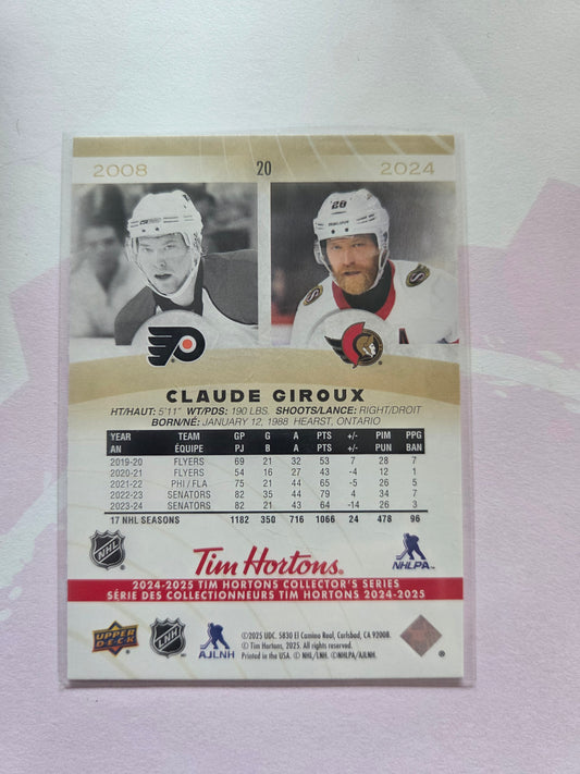 Claude Giroux Tim Hortons Upper Deck #20 [Ottawa Senators]