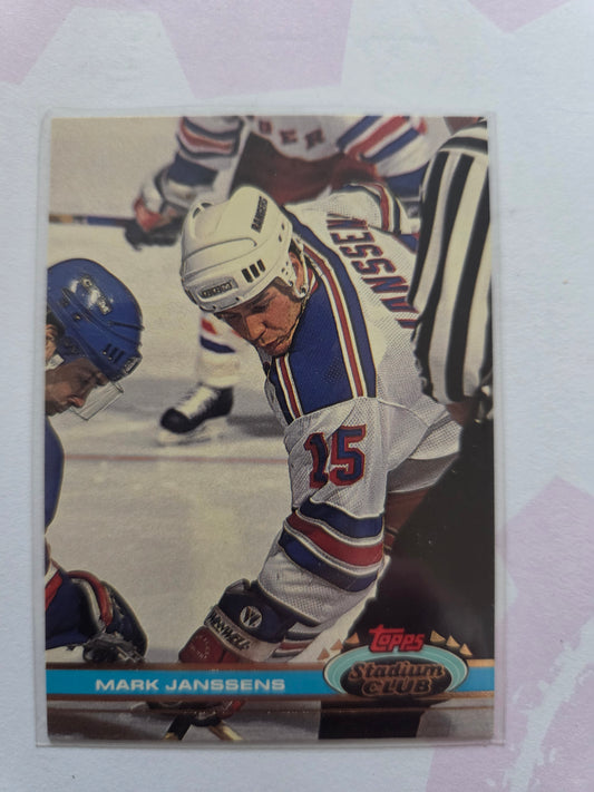 Mark Janssens Topps Stadium Club #113 [New York Rangers]