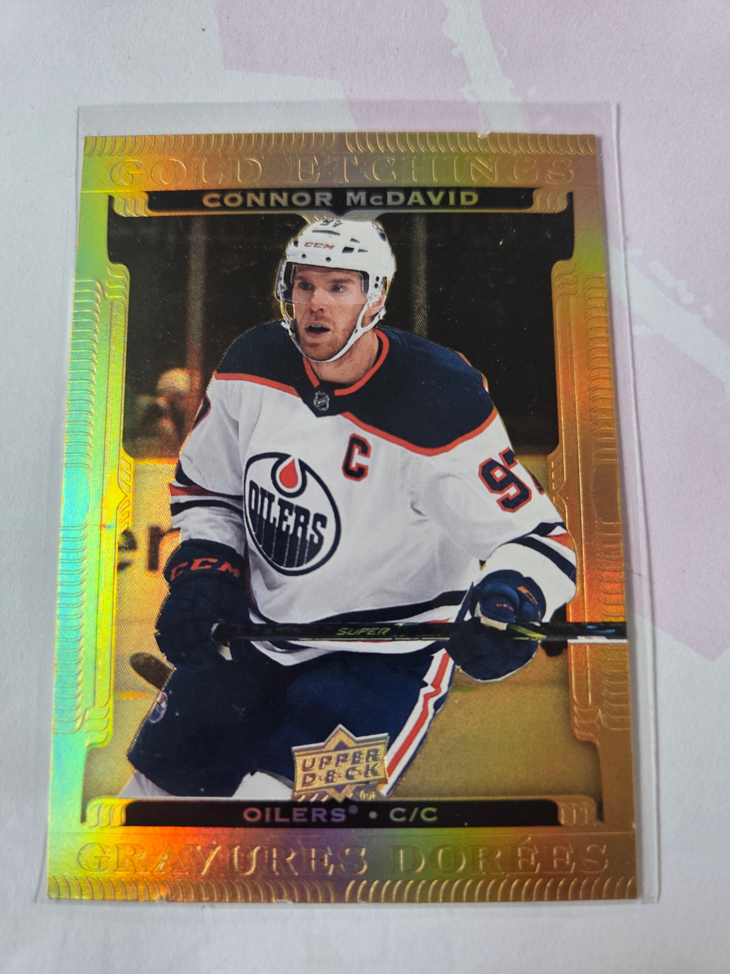 Connor McDavid Upper Deck Gold Etchings [Edmonton Oilers]