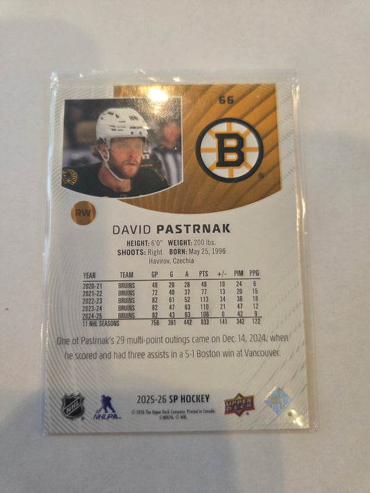 David Pastrnak 25/26 SP HOCKEY #66 [Boston Bruins]