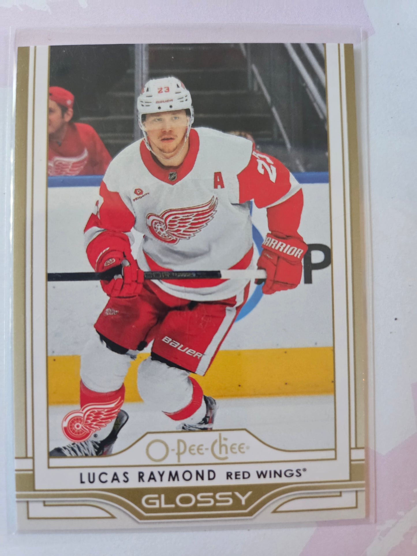 Lucas Raymond Gold O-Pee-Chee Glossy [Detroit Red Wings]