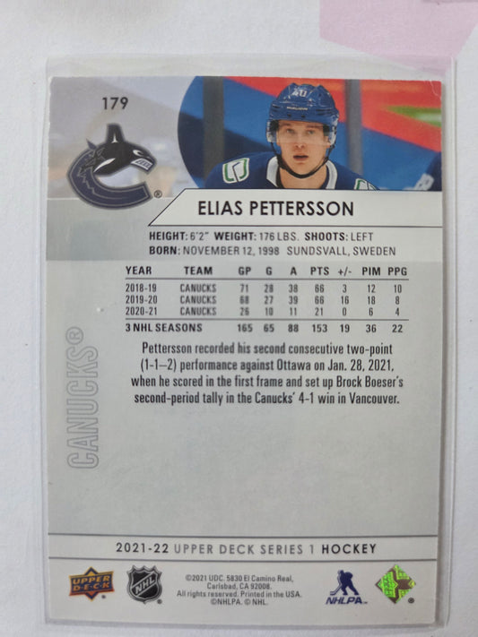 Elias Pettersson Upper Deck Series 1 #179 [Vancouver Canucks]